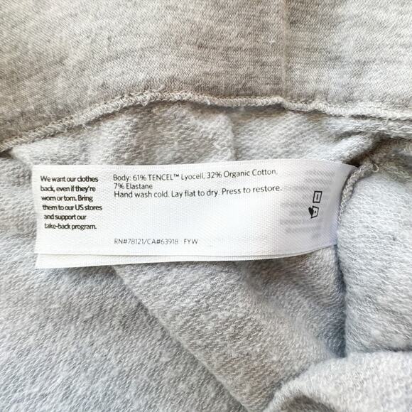 Eileen Fisher Slouch Ankle Cozy Grey Stretch Lounge Pants Large USA Made - Picture 3 of 14